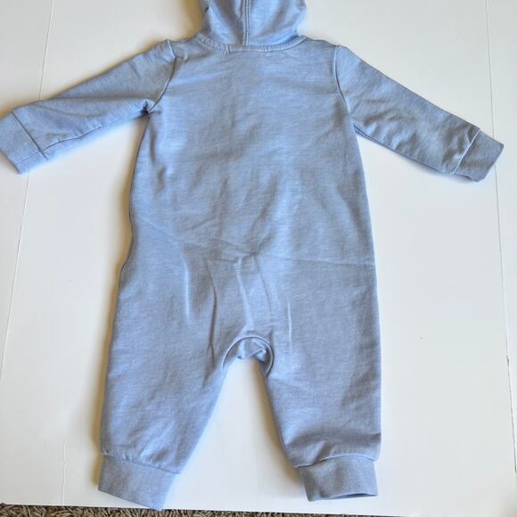 Nike Baby Blue Hooded One-Piece Coverall - Picture 10 of 10